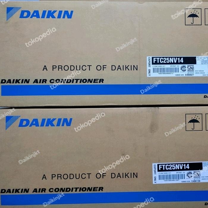 INDOOR AC DAIKIN 1 PK FTC25NV14 THAILAND ORI RESMI + REMOTE CONTROL