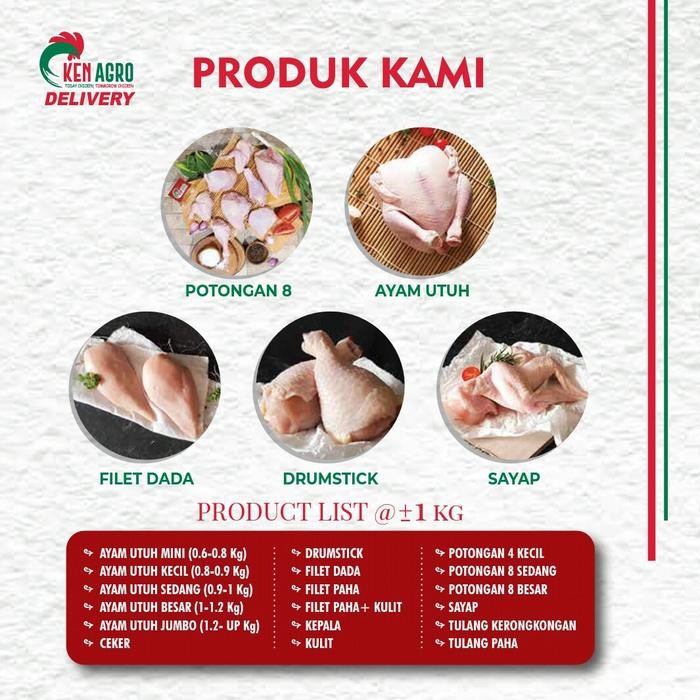 

KEN AGRO-PROBIOTIC CHICKEN AYAM PROBIOTIK- FILLET FILET DADA PAHA