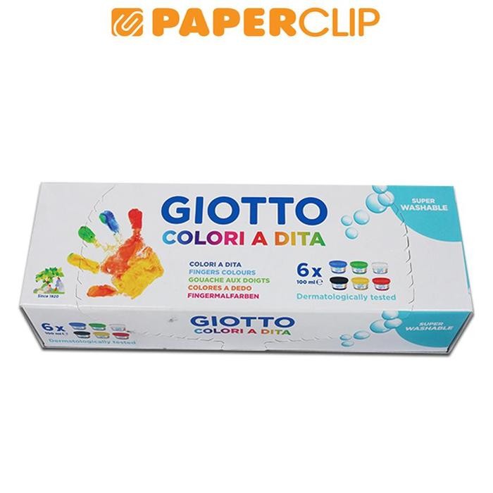 

TERBARU! FINGER PAINT GIOTTO 534100 6 COLORS