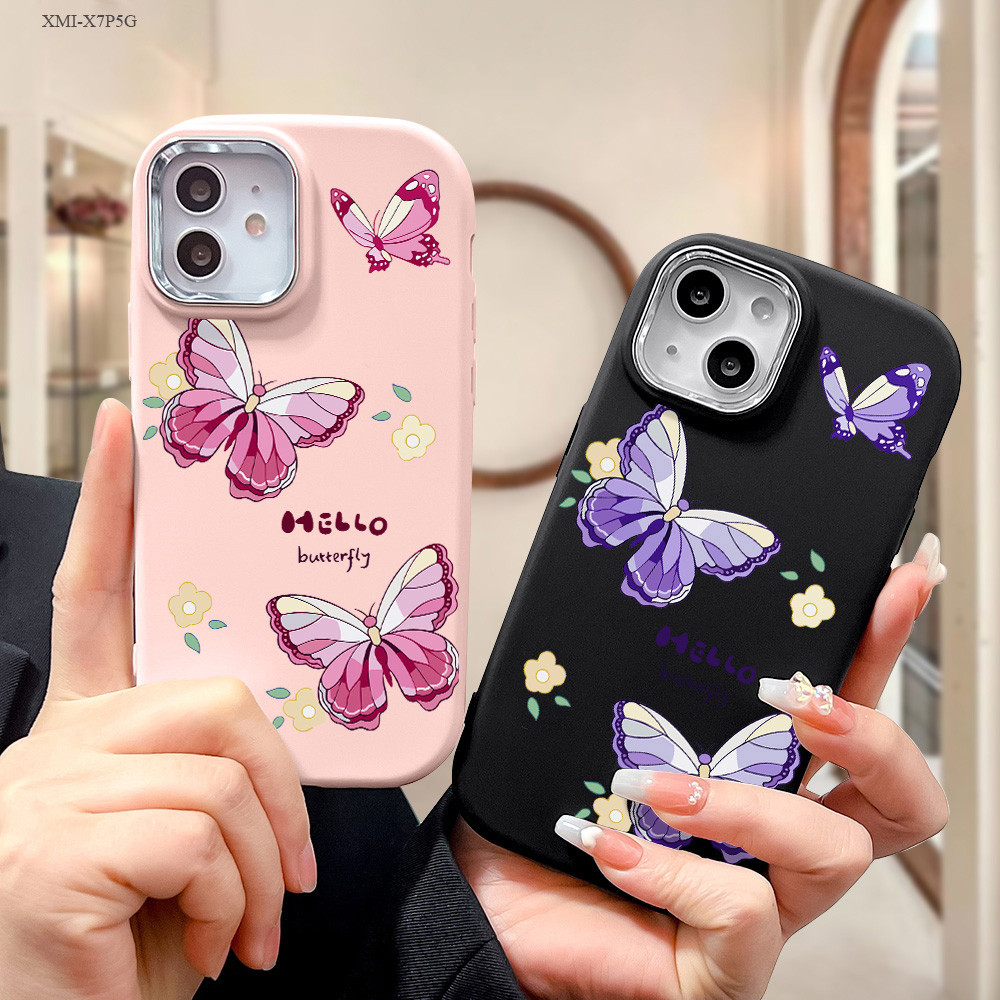 Casing Hp Untuk Xiaomi Redmi Poco C71 F7 15 15C 13X A5 X7 Pro 5G Soft Cesing Butterfly 4480 Softcase