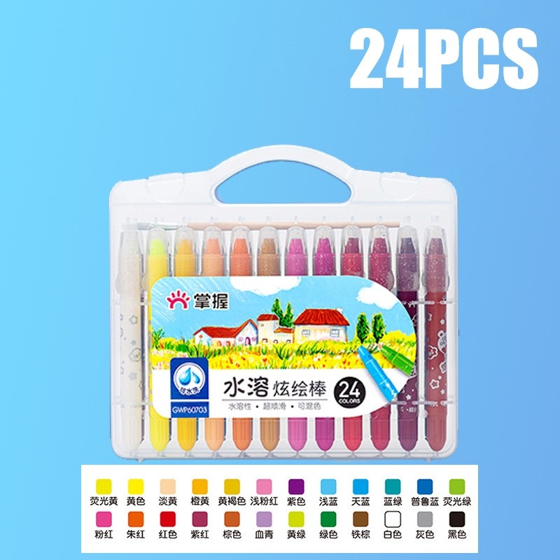

Krayon beutar larut air / Krayon warna / tongkat berwarna-warni kanak-kanak/Crayon Grasp Sedang 48