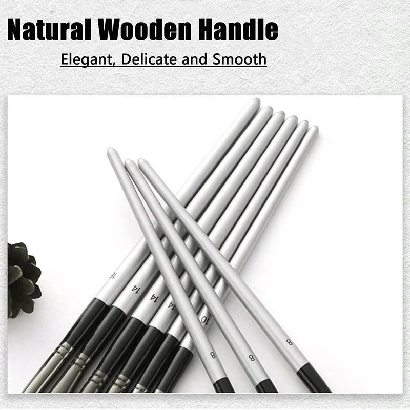 

24pcs Set Kuas Lukis Cat Air Nylon Paint Brush dengan tas penyimpanan