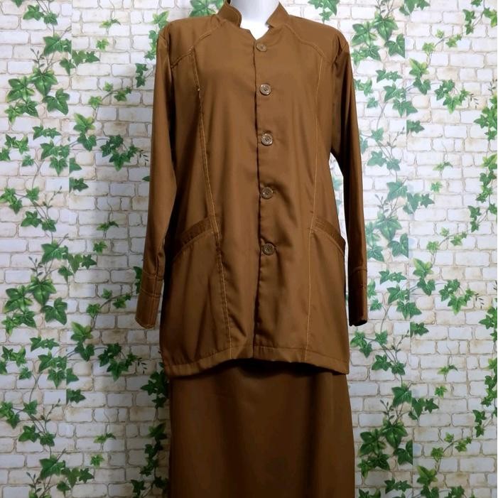 TERLARIS setelan semi jas PNS PDH GURU keki pemda rok A/rok sepan dan celana Panjang baju seragam