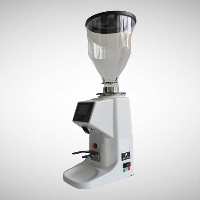 Latina Vega Dx 60 E - Espresso Electric Coffee Grinder - Dx60E Dx60 E Mesin Penggiling Hitam Putih