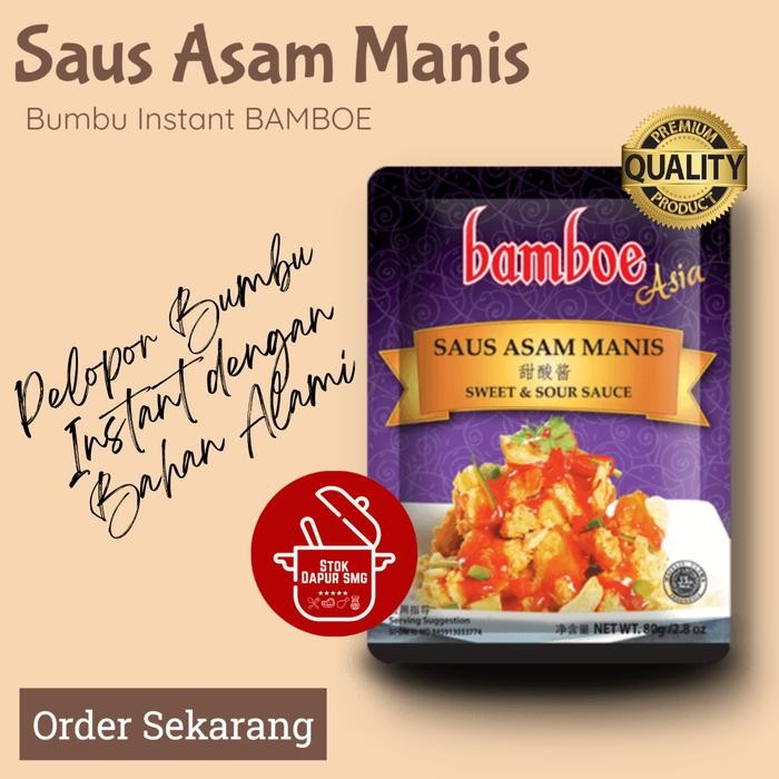 

<<<<<] Bumbu Dapur Masak Instan BAMBOE Asia SAUS ASAM MANIS 80gr