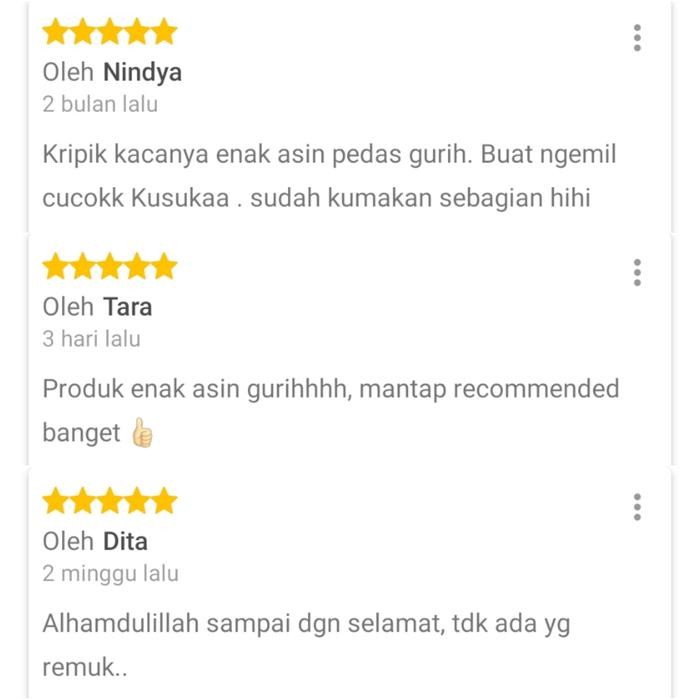 

Keripik Kaca Beling Pedas Dan Gurih 500 Gram