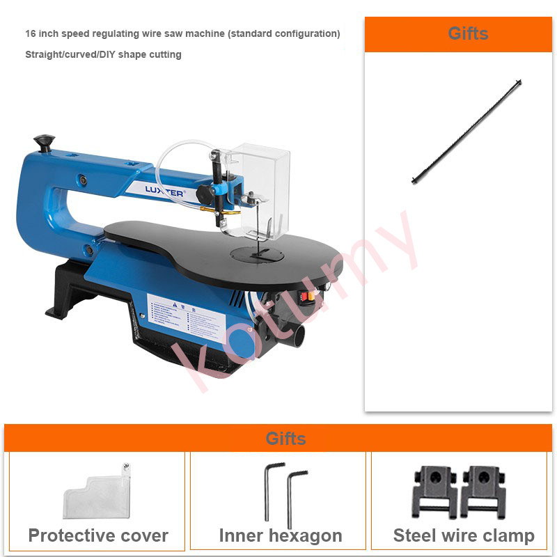 16 Inch Electric Jig Saw Bench Saw Woodworking Wire Saw Wire Saw Engraving Machine Speed Adjustable 