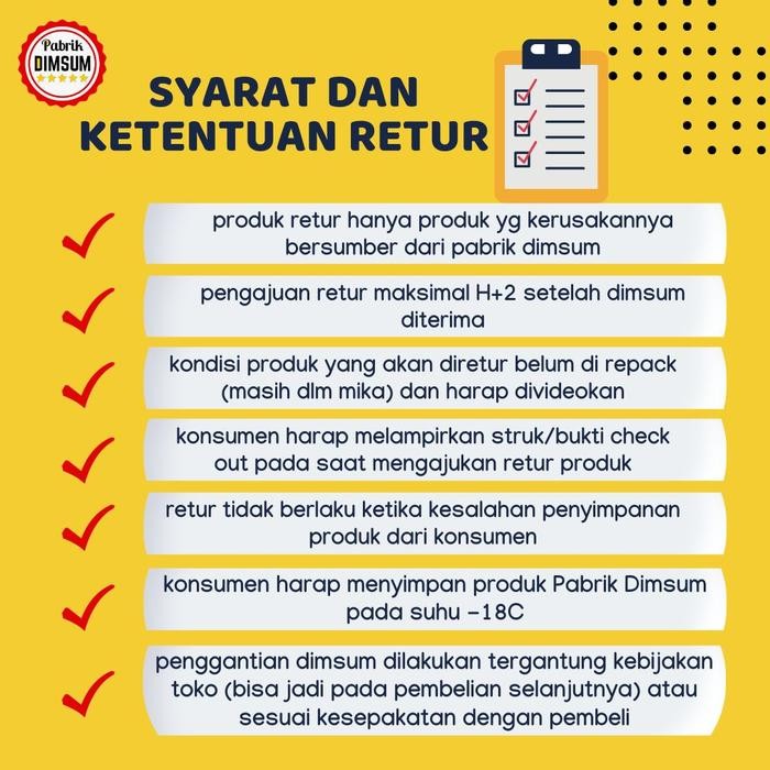 

BARANG TERLARIS Dimsum Super Jumbo by Pabrik Dimsum