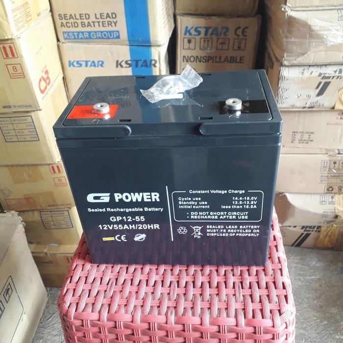 BATTERY AKI KERING VRLA G POWER 12V 55AH