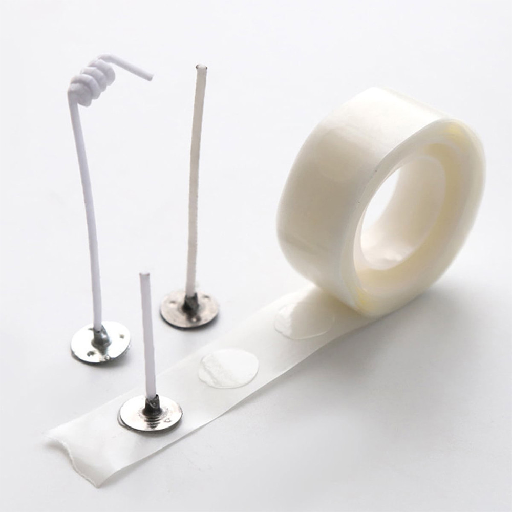 

100 Dots/Roll Candle Wick Stickers 13Mm Double-Sided Adhesive Glue Stickers Balloon Tape Removable