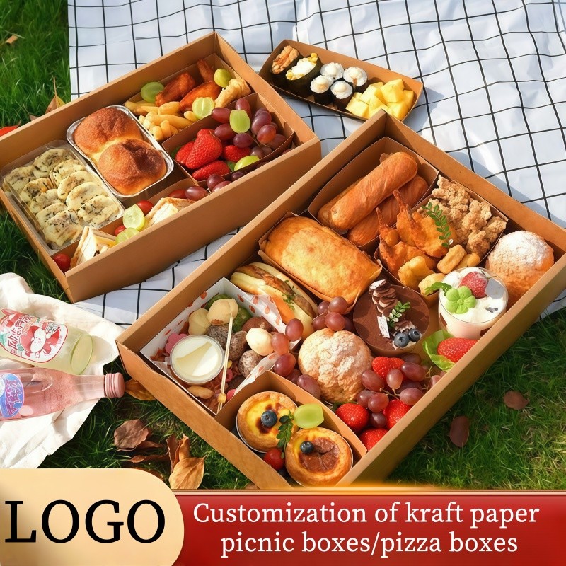 

Customize Kraft Paper Picnic Boxes Customize Pizza Boxes Customize Takeout Food Boxes Customize