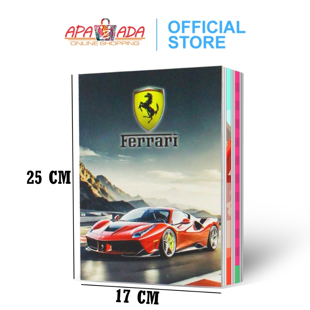 

- Buku Tuliy MOTOR/MOBIL 36 Lembar Murah [1 Pack - 10 Pcs Buku] / Buku Tulis Sekolah