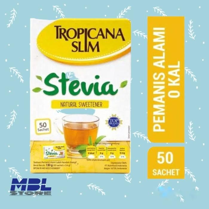 

Tropicana slim Stevia Sweetener isi 50