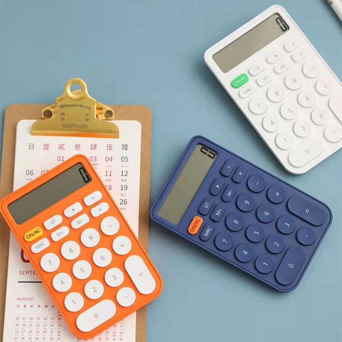 

GotSeef Kalkulator 12 Digits Candy colors Calculator Kalkulator Mini Portable Untuk Sekolah / Kantor