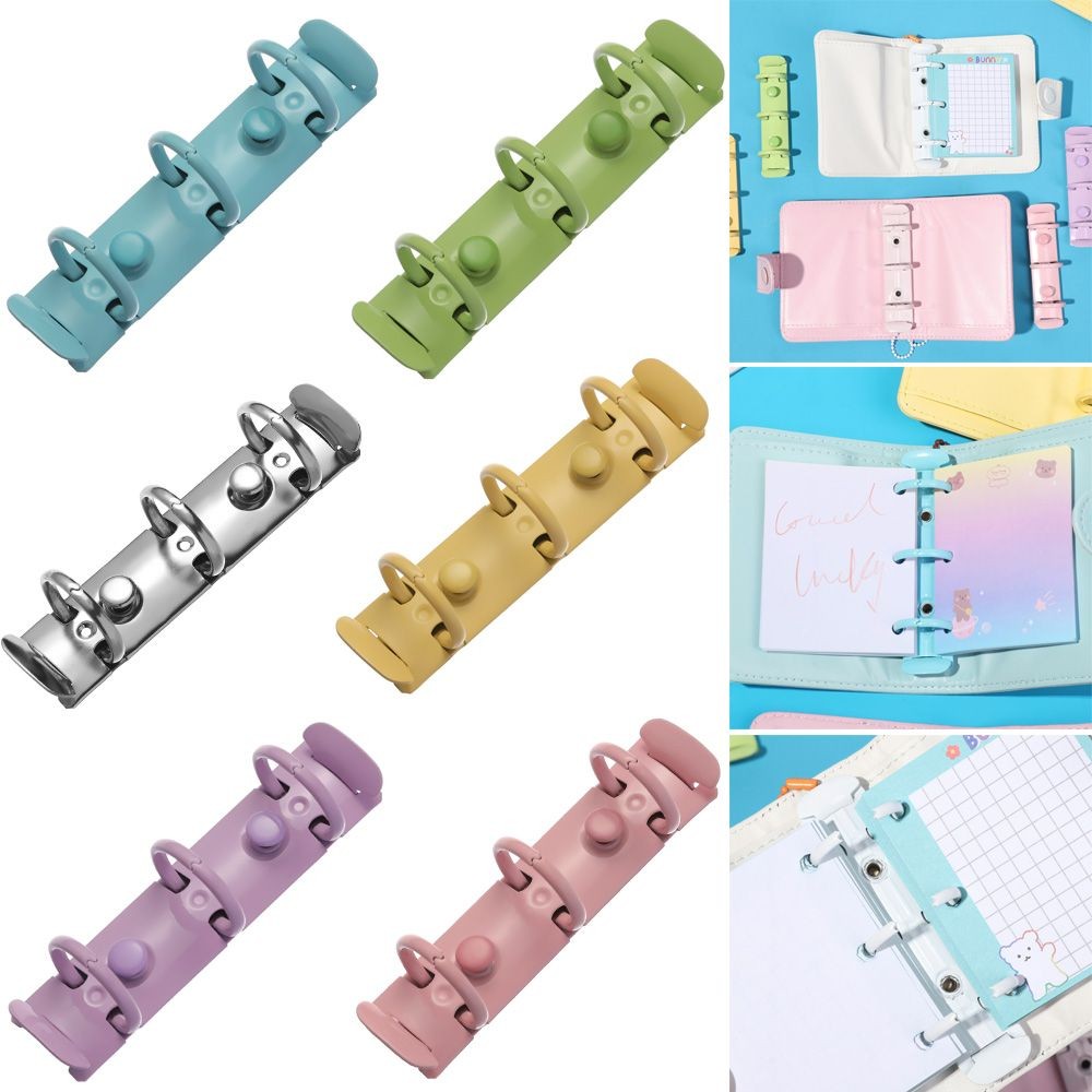 

Colorful Metal Spiral Rings 3 Holes Binder Clip For Diary Notebook Planner Binder Clip File Folder