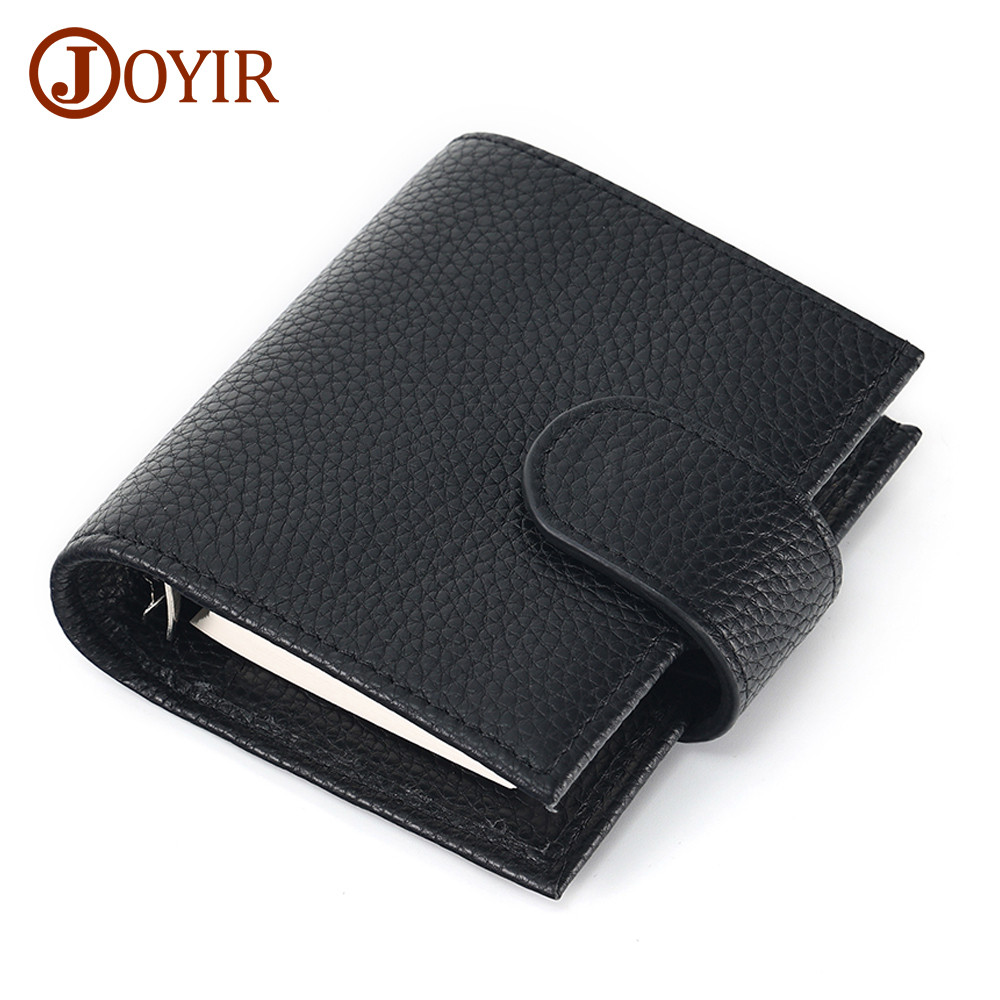 

Joyir Full Grain Leather A9 Regular Rings Planner With 19Mm Ring Binder Organizer Card Holder Wallet