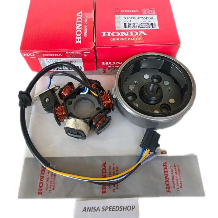 Magnet Spul assy 2 item KEV-GN5 Honda supra lama, supra x , supra fit lama, legenda Motor Motorcycle
