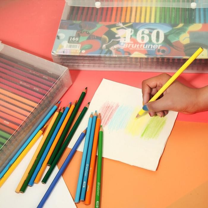

Pensil Warna Brutfuner Painting Oil Pencil Artist Color Pencil Set 160 #Gratisongkir