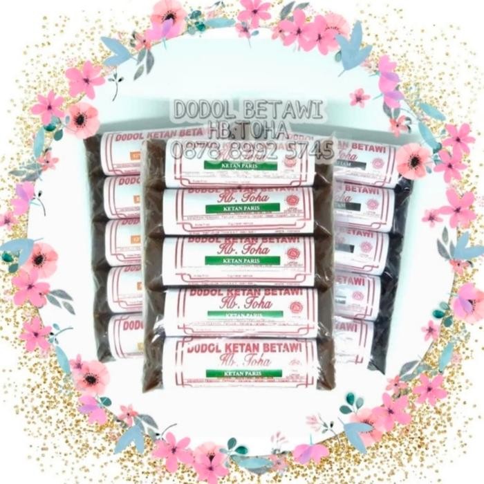 

DODOL BETAWI ASLI KETAN PARIS - HB TOHA OLEH OLEH KHAS JAKARTA (1 PAK GULUNGAN ISI 5pcs 750gr)
