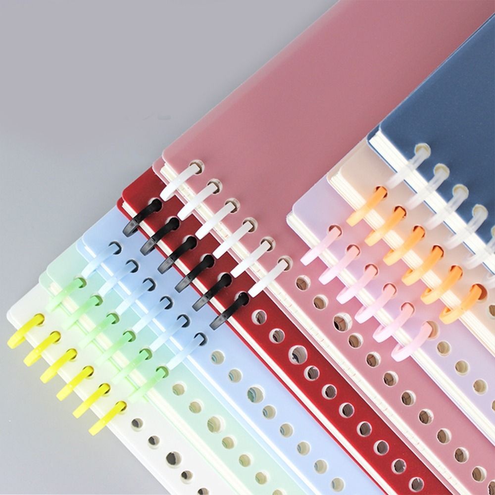 

10Pcs 6-Ring Binding Spines Combs 6 Holes Loose Leaf Binder Book Rings For Notebook Planners Diary