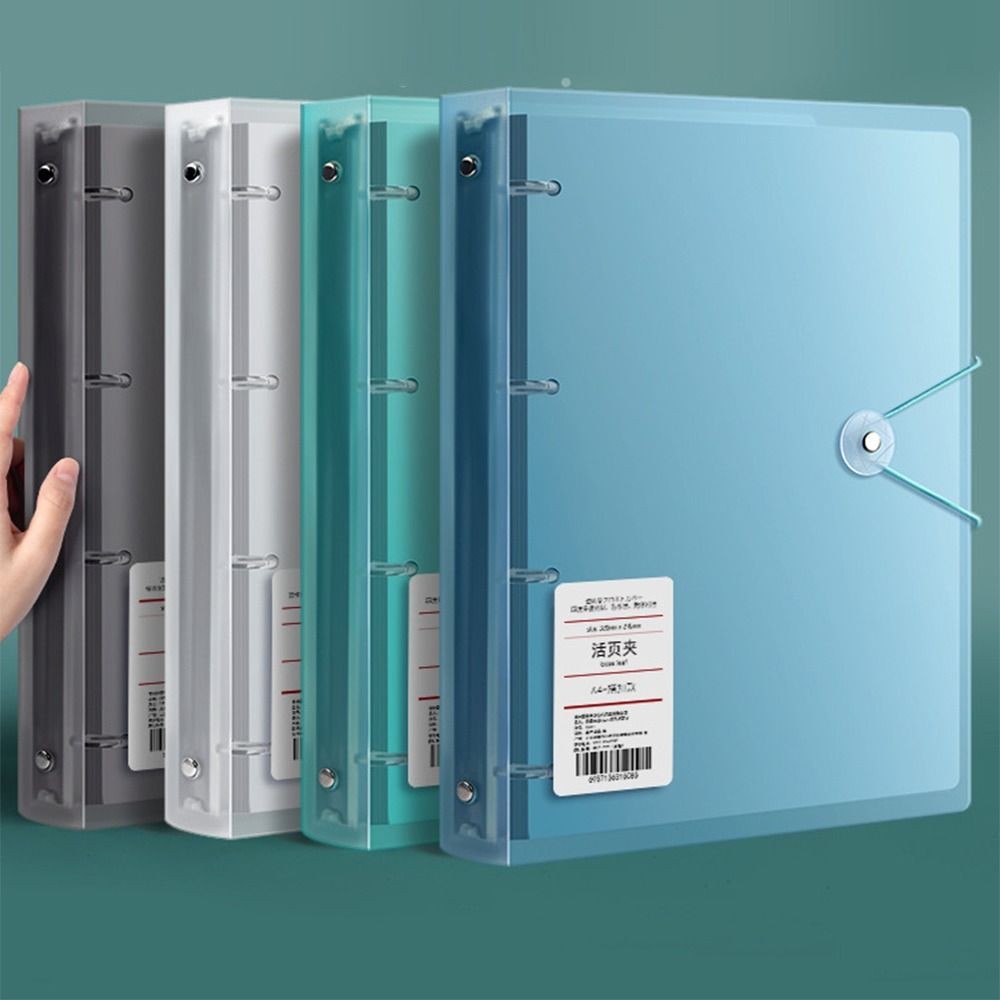 

Practical Pp Storage Booklet A4/A5/B5 Binder Loose Leaf Family Id Storage Bag Dustproof Bill Storage