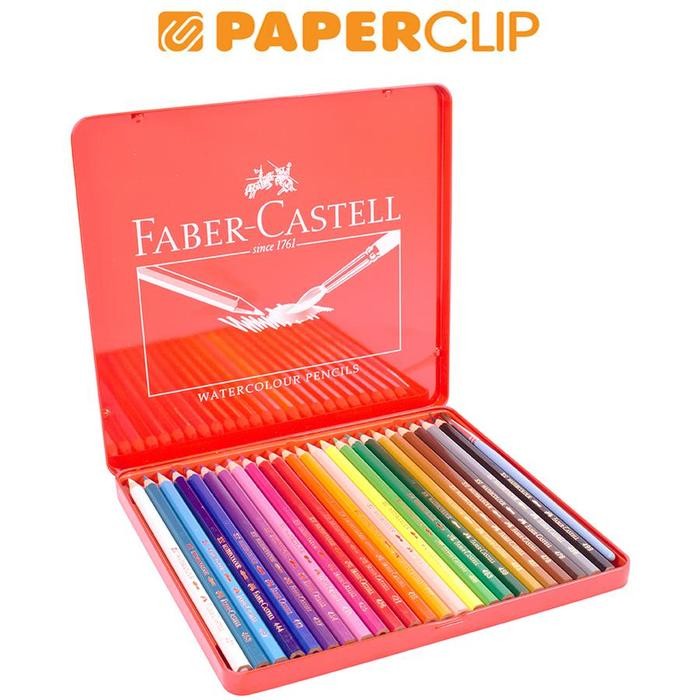 

Pencil Color Faber Castell 115925 24Color Tin Water Color Pencil #Gratisongkir