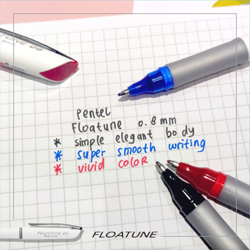 

Pentel Floatune Dual Ball Pen 0.8 Mm Tinta Cepat Kering
