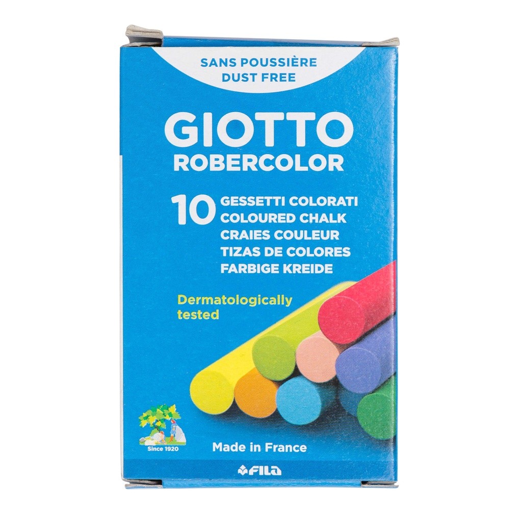 

Giotto Blackboard Chalk Assorted Colors 10pcs