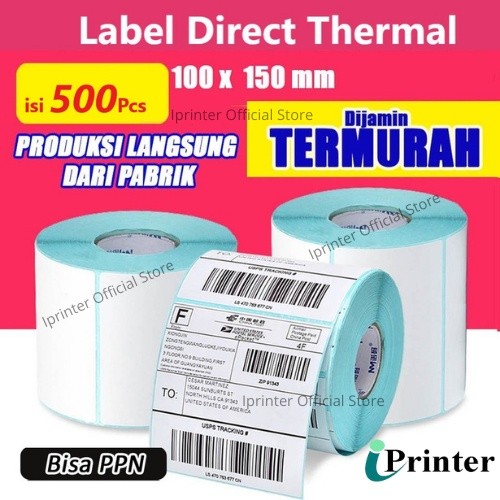 

label label stiker bare label pengiriman 100x150 / pcs