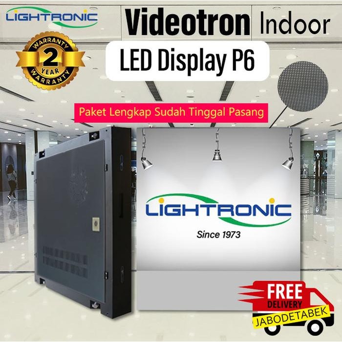 LED DISPLAY VIDEOTRON INDOOR P6 PANEL MODUL KABINET LIGHTRONIC PAKET