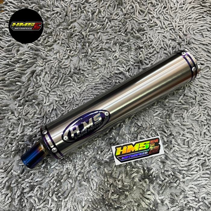 Slenser silencer 2tak 2t Universal HMS Stainless Ninja R ninja Rr Ss 150