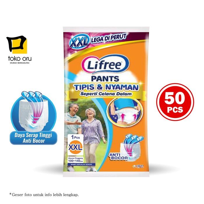 Lifree XXL 50 pcs Popok Celana Dewasa