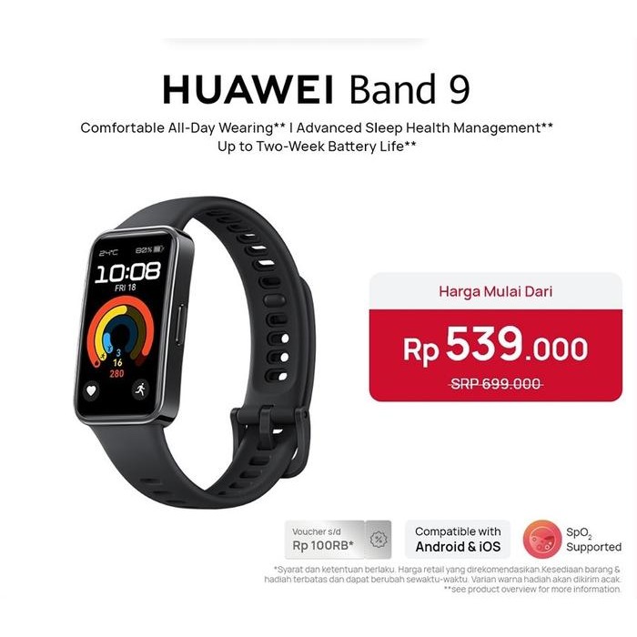 HUAWEI BAND 9 SMARTBAND / JAM TANGAN SMARTWATCH
