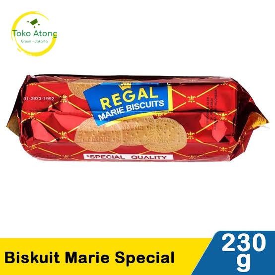 

PastikanTerjaminMutunya- Biskuit Regal Marie Spesial 230 gram (sesuai Gambar & Deskripsi)