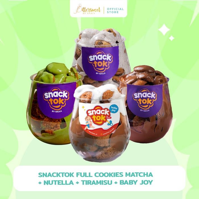 

PastikanTerjaminMutunya- Bittersweet by Najla - Bundling 4 Snacktok Full Cookies