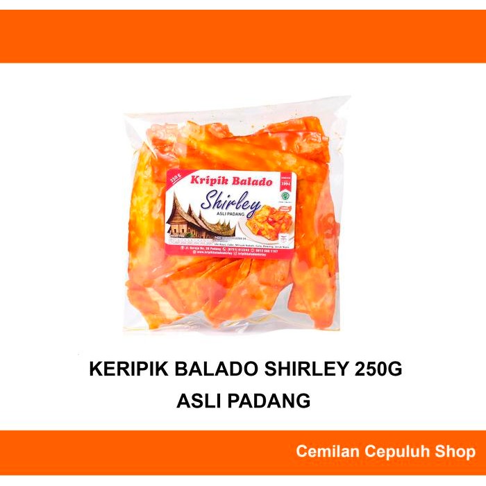 

PastikanTerjaminMutunya- keripik balado shirley sanjay asli padang 250g "panjang