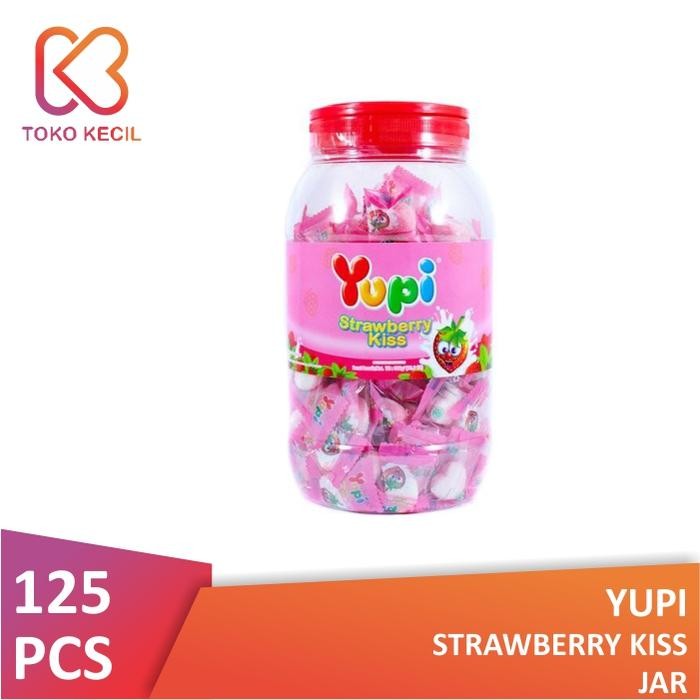 

PastikanTerjaminMutunya- Yupi Strawberry Kiss Jar (Isi 125 Pcs)