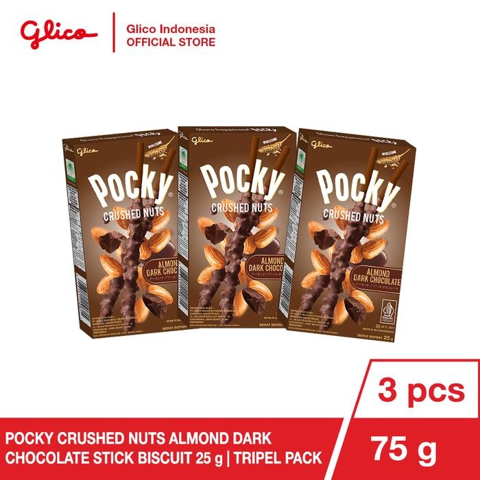 

PastikanTerjaminMutunya- Glico Pocky Crushed Nuts Almond Dark Chocolate Triple Pack