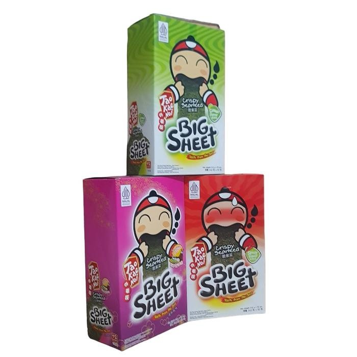 

PastikanTerjaminMutunya- Tao Kae Noi Big Sheet Crispy Seaweed 4Gr All varian (1 dus)