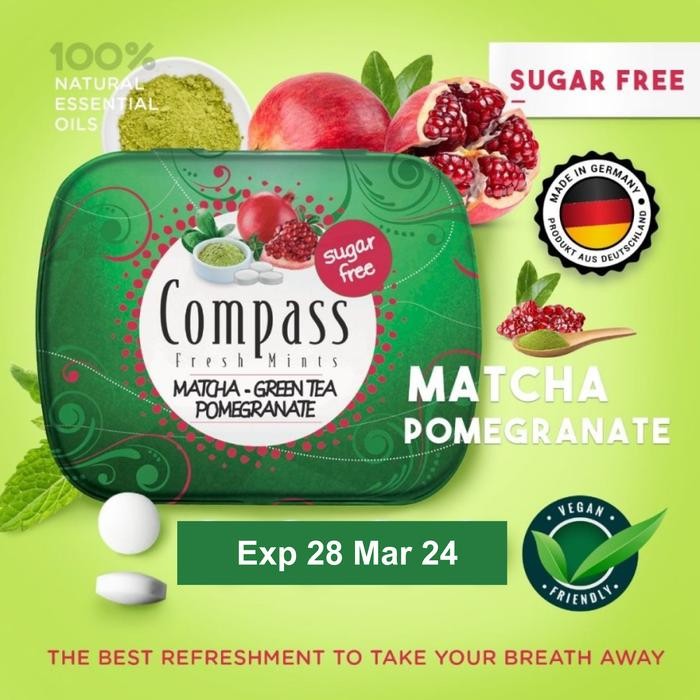 

PastikanTerjaminMutunya- Compass Fresh Mint Candy (Permen Mint Sugar Free) 14g