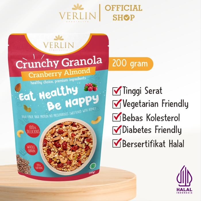 

PastikanTerjaminMutunya- Crunchy Granola Cranberry Almond