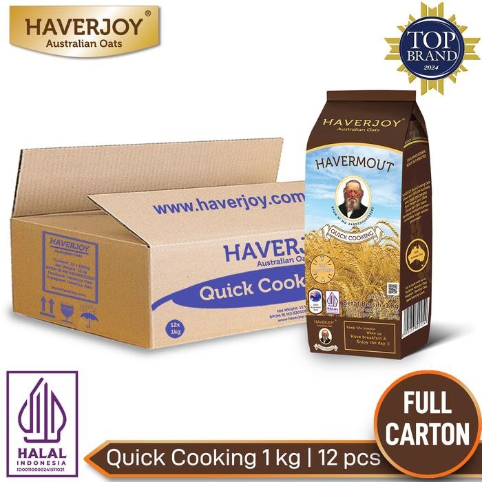 

PastikanTerjaminMutunya- Haverjoy Full Cartoon Quick Cooking Oats 1 lkg