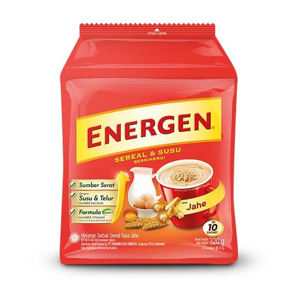 

PastikanTerjaminMutunya- ENERGEN JAHE 10 S X 29 GR