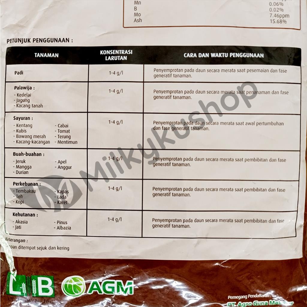 PUPUK FELO RG02 500 GRAM NPK 30 10 10 KEMASAN PABRIK