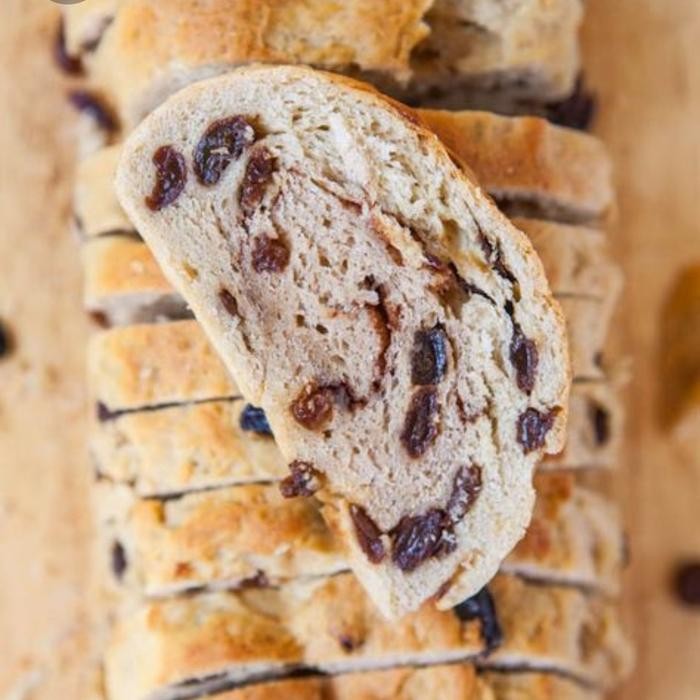 

PastikanTerjaminMutunya- RAISIN BREAD/ROTI KISMIS,,bebas gula. bebas telur. bebas butter