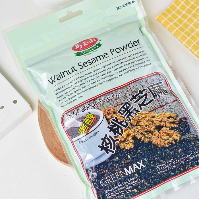 

PastikanTerjaminMutunya- Greenmax Walnut Sesame Powder 300 Gr