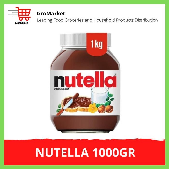 

PastikanTerjaminMutunya- Nutella 1kg (1000 gr), Expired panjang, ada logo BPOM MUI