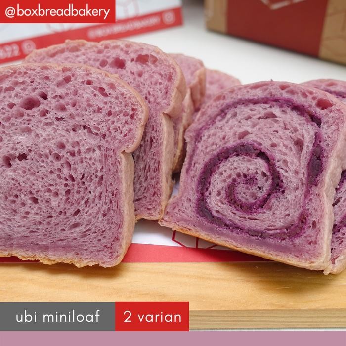 

PastikanTerjaminMutunya- Roti Ubi Ungu Purple Sweet Potato - BoxBread Miniloaf