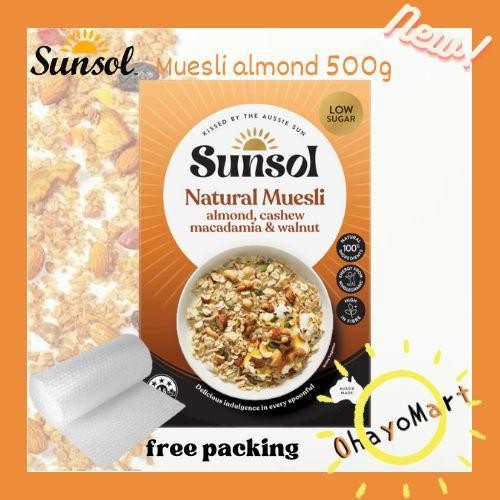 

PastikanTerjaminMutunya- Sunsol 10+ almonds, cashews, macadamias & walnuts/ natural muesli 550g