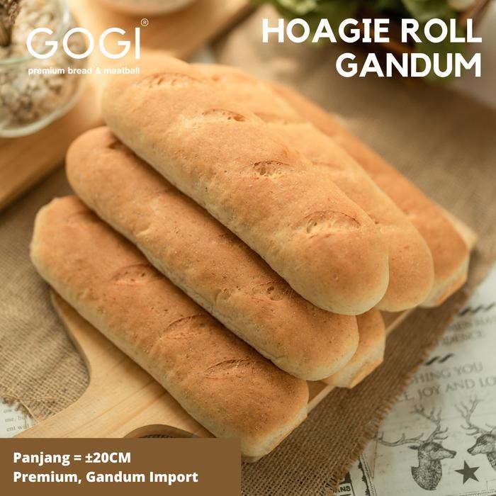

PastikanTerjaminMutunya- Whole Wheat Hoagie Roll 5 pcs 20cm Roti Subway Gandum Roti Long John
